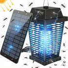 4500V Solar Bug Zapper Outdoor, Mosquito Zapper Waterproof Electric Fly Zapper N
