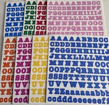 Creative Memories LARGE ABC/123 Bold LOT of 8 SHEETS, ALL colors, NLA, NEW