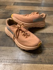 Hoka One One Rincon 3 Running Shoes Womens Size 9 Peach Orange Cushioned