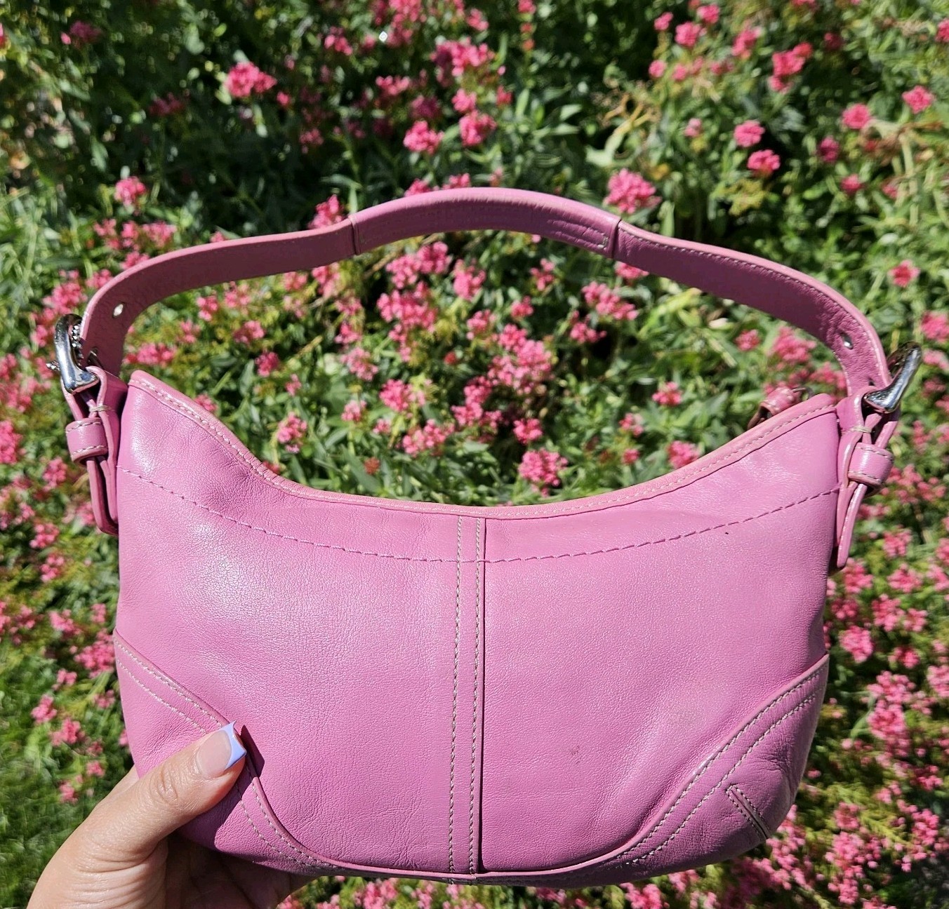 Coach Vintage Y2K SoHo Hobo Mini Pink Shoulder Bag Cr… - Gem
