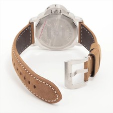 Panerai Luminor Base Logo PAM01087 SS SS & Leather Stem-winder white dial 4