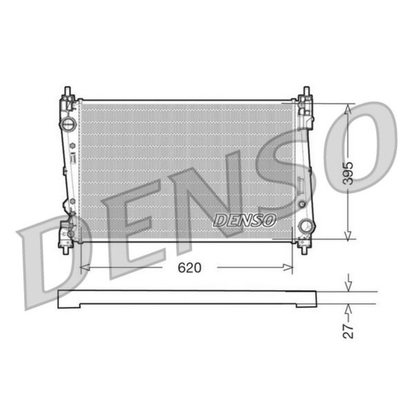 Denso KÜHler WasserkÜHler Passend FüR Fiat Bravo Doblo Lancia Delta Opel Corsa-image