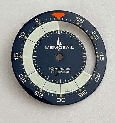 NEUWERTIGES ZIFFERBLATT CHRONOGRAPH MEMOSAIL REGATE @ VALJOUX @ DIAL 30,00 MM @ CHRONO