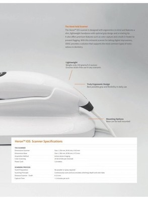 intraoral scanner dental 3DISC Heron for dental offices 