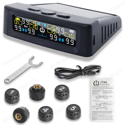 #ad 6 Sensors TPMS Tire Pressure Monitoring System for RV Motor Home Caravan Trucks $37.99