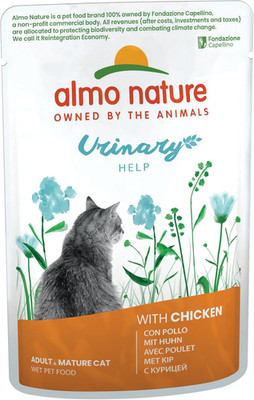 Katzen Nassfutter Urinary Help Huhn 70g 30er Pack Almo Nature Adult