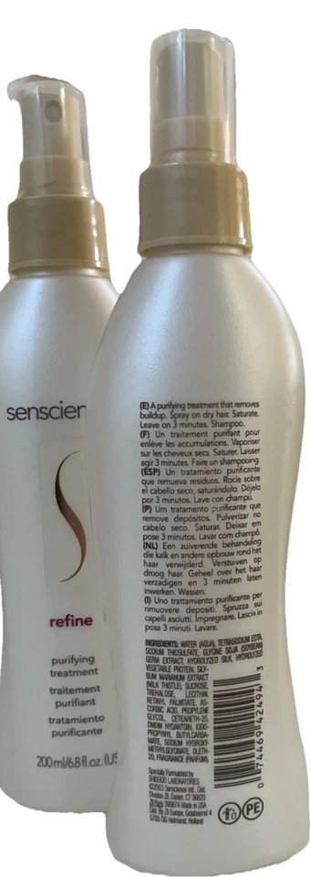 Paquete de 2 spray Senscience Refine PURIFYING TREATMENT 6,8 OZ cada uno Foto 2 de 2