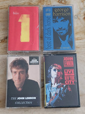 The Beatles  George Harrison  John Lennon Vintage Cassette LOT x4 