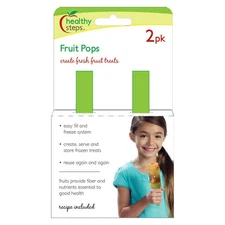 Jokari Healthy Steps Fruit Pops Maker 2pk - Popsicle Ice Pop Push-Up Mold