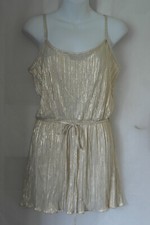 WOMEN'S CRINKLED GOLD VEST MIXED SIZES