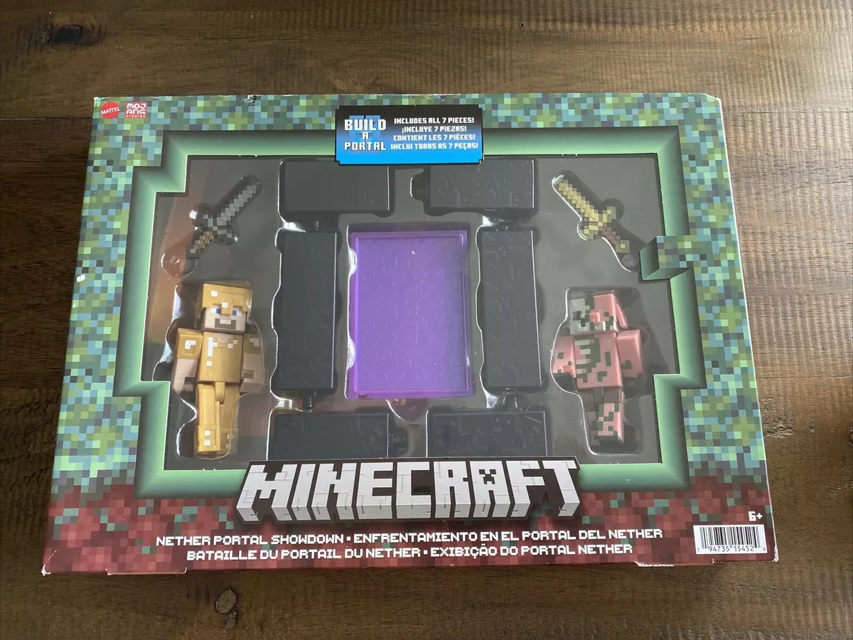 Minecraft Nether Portal Showdown Action Figures