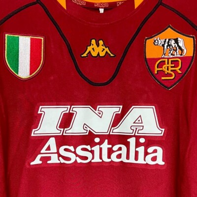 MINT Batistuta 20 L AS Roma 2001 2002 Home Jersey Maglia