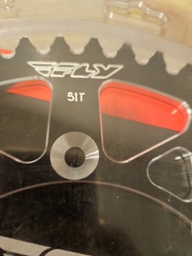 Fly Aluminum Black Race Sprocket 51 tooth Yamaha part# 255-520851BK 520 chain. - Picture 4 of 4