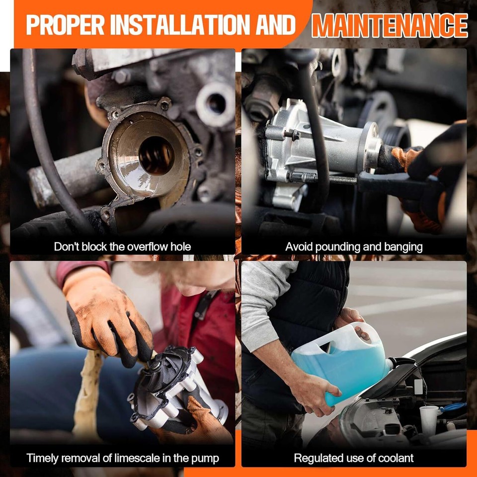 Water Pump w/Gasket for Chevrolet Silverado Express 1500 GMC Sierra