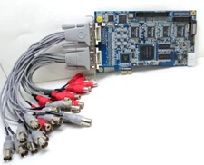 Genuine Geovision GV-1480A V4.30 16Ch PCI-e DVR CCTV 480FPS D1 Capture Card