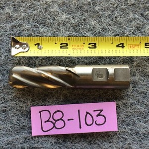 S.T. Co 7/8" x 2"NS Plug Start tap 6 Flute Shank   End Mill FLUTE BALL NOSE NOS