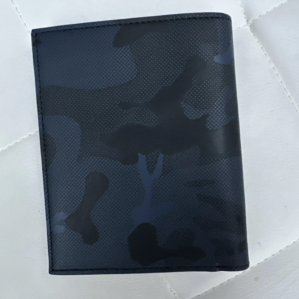 NWT Jack Spade Men's Travel Passport Case Wallet Army Blue Camo Dot W6RU0420 - Image 3 of 4