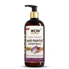 WOW Skin Science Onion & Collagen Anti-Hairfall Shampoo Reduces Hairfall 500ml