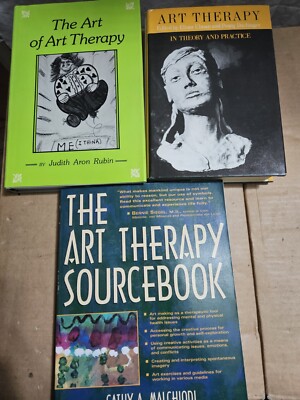 3x Lot of 3 Art of Art Therapy Books by Rubin Cathy Ulman 2 HC 1 PB 