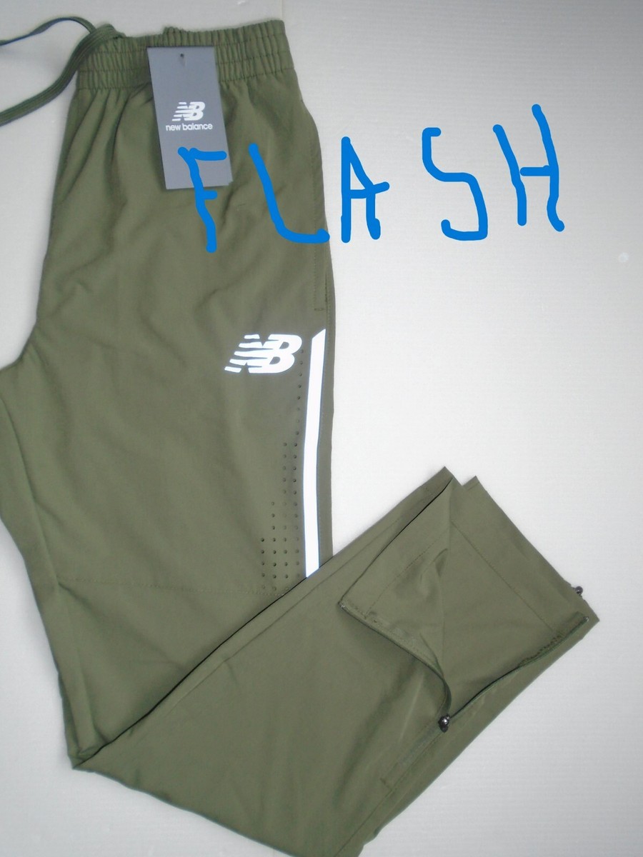 NEW BALANCE All Motion JOGGERS Mens Running Vented Pants Green 