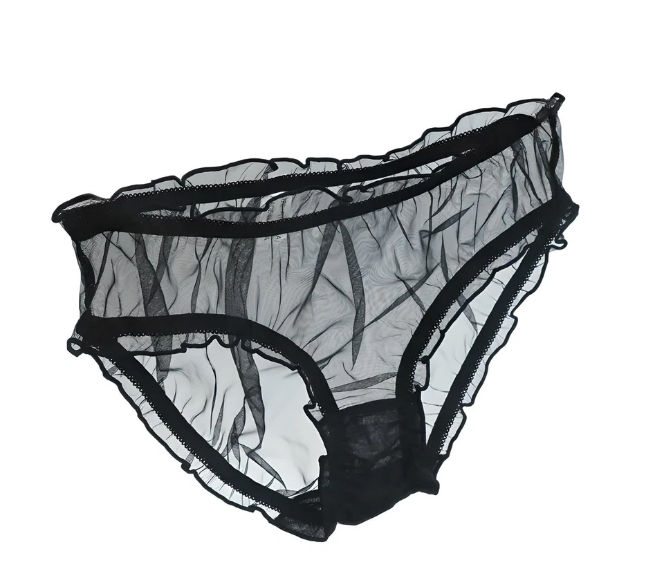 Bragas de nailon transparentes completamente transparentes estilo vintage aspecto retro sexy NUEVAS Foto 2 de 4