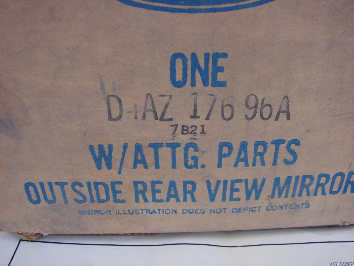 70-74 FORD MERCURY NOS RH CHROME MIRROR D4AZ-17696-A | eBay