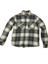 Grizzly Mountain Sherpa Flannel Lined Blue Plaid Workwear Mens, Sz xl