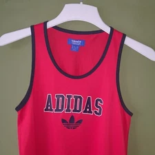 Adidas Basketball Vest Woman's Size 8 Red Sport