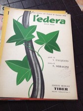 SPARTITO MUSICALE D’EPOCA L’EDERA SANREMO 1958 ED TIBER BEGUINE BOLERO 