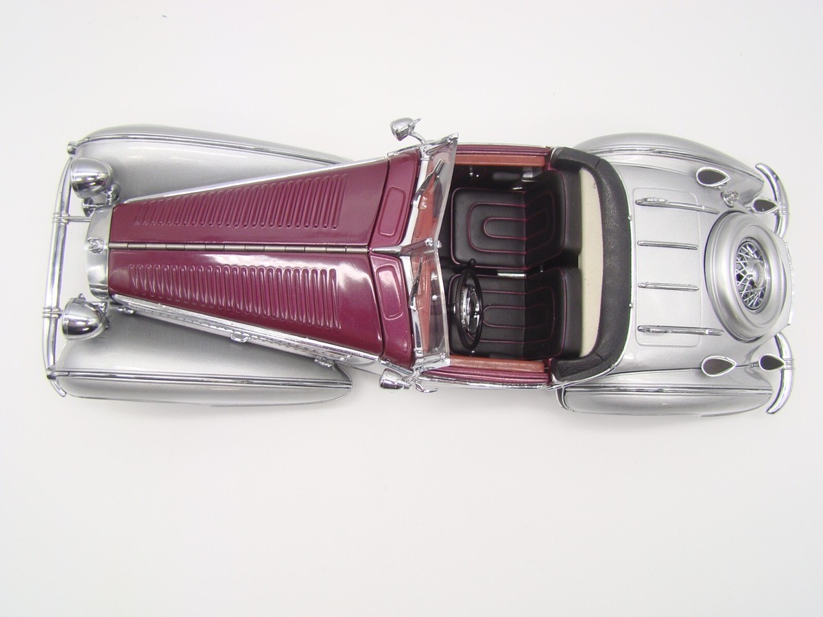 SUN STAR - 1/18 - HORCH 855 SPECIAL ROADSTER DE 1938 - SILVER & RED BLACK - | eBay