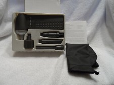 silver gray Techvac with storage bag