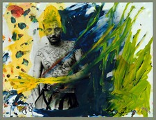 Junge Wilde, 1984. Foto-Übermalung Thomas LANGE & Chrysantha MATZEN handsigniert