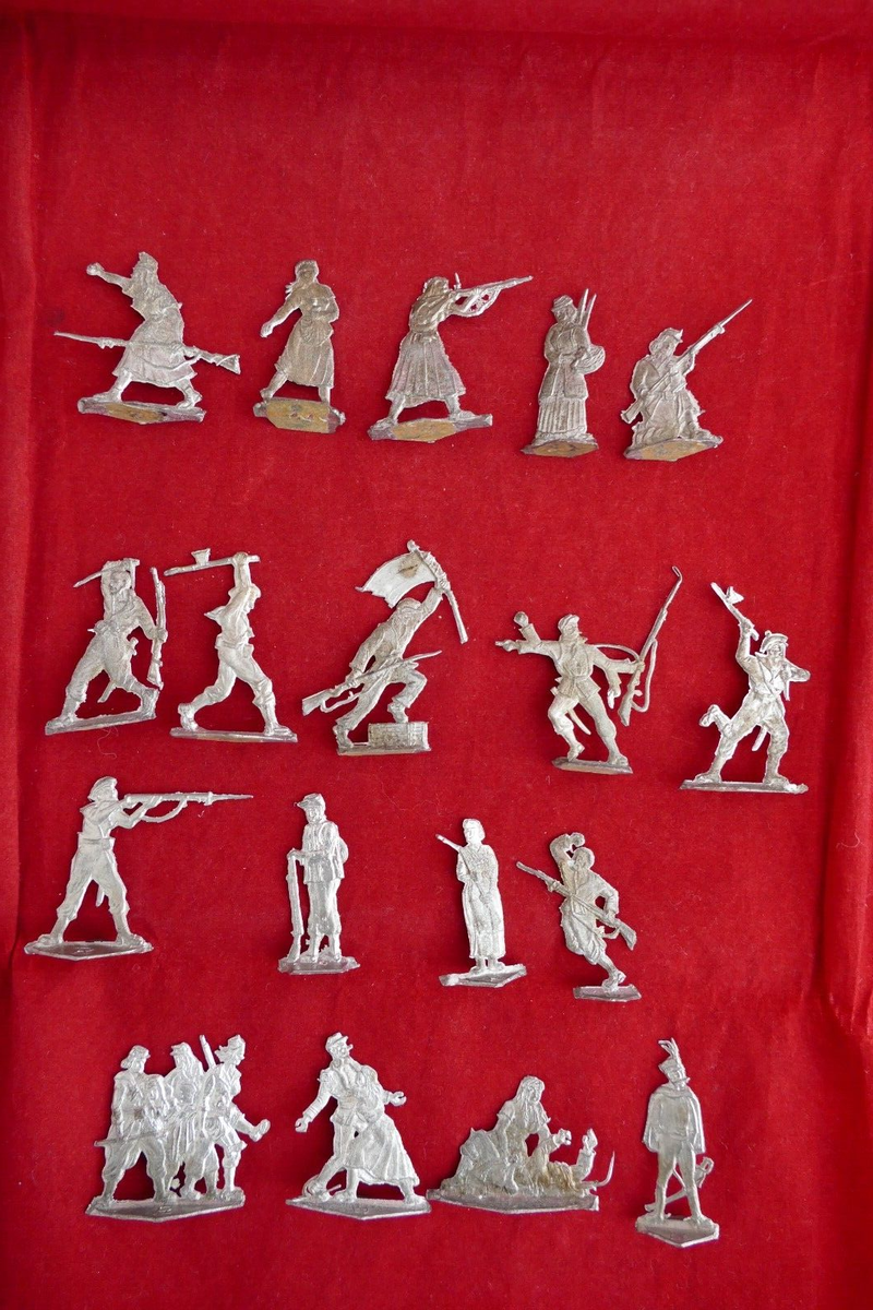 PLATS D'ÉTAIN - Zinnflachfiguren - Flat tin : Campement français Louis XV EUR 90,00 - FR