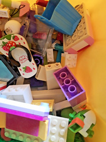 Used LEGO 10696 with Tote Blocks Platforms Creative Brick Box NO MANUAL Platform