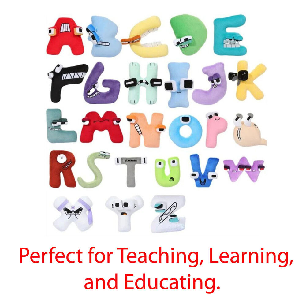 Alphabet Lore Plush Toys, a-z Lowercase Letters Stuffed Dolls, Birthday  Supplies for Kids (b) : : Toys & Games