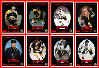 BOSTON BRUINS Home Made Art Photos Like Hockey Cards 2.5'' X 3.6'' Mint U-Pick
