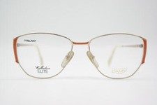 Vintage Glasses LAMY TRILAM ELITE E 422 Gold Orange Oval Glasses Frame