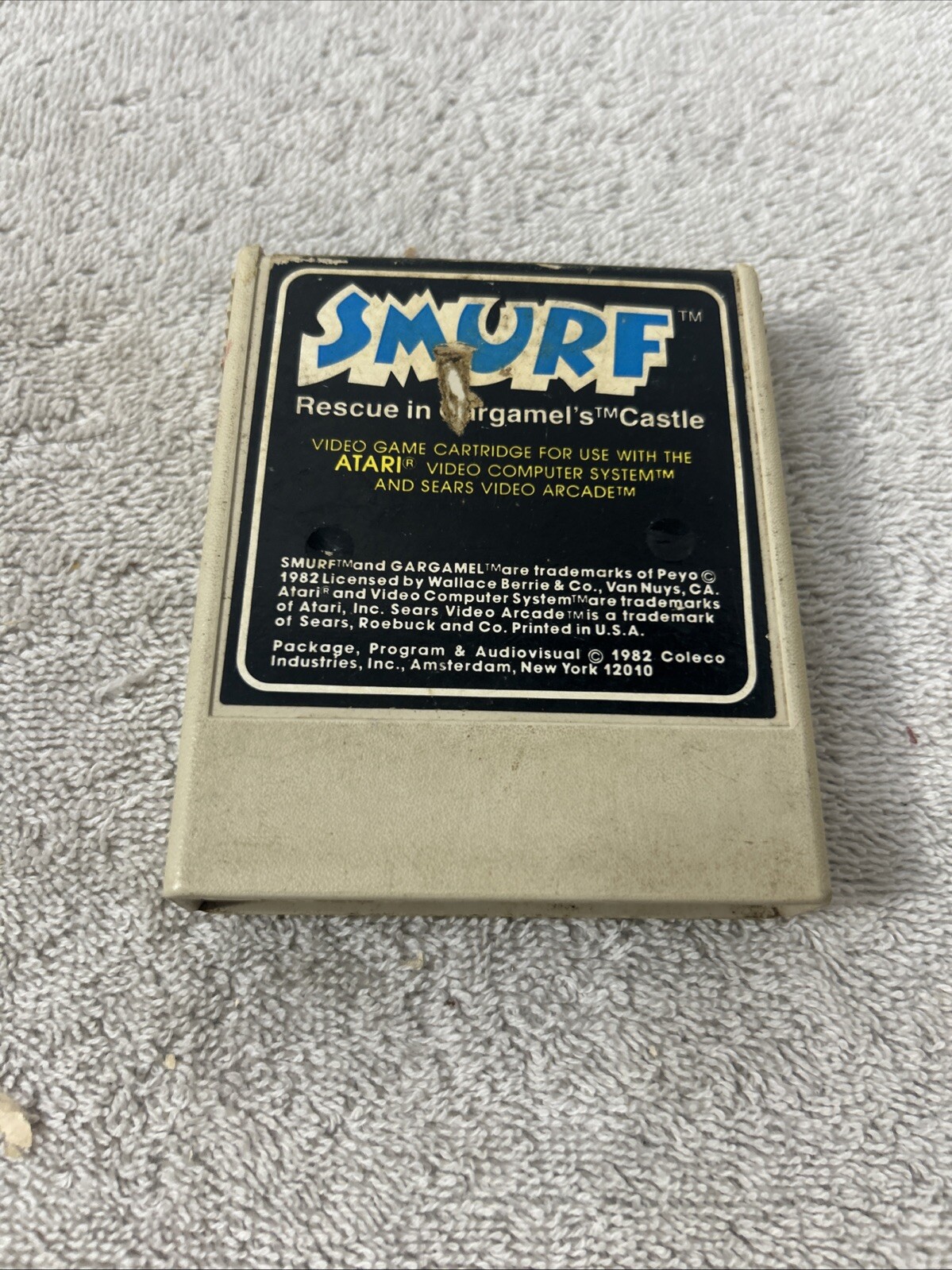 Atari 2600 Smurf Rescue In Gargamel's Castle UNTESTED