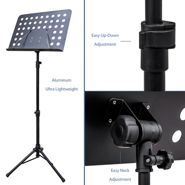 SKY Brand New Strong Durable Adjustable Folding Music Stand eBay