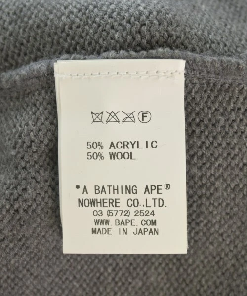 A BATHING APE Cardigans Gray M 2200556106166 - Image 4 of 4
