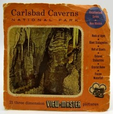 View Master 251, 252, 253, Carlsbad Caverns National Park, Vintage S3 3 Reel Set