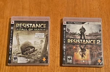 (2 GAME LOT)  SONY PLAYSTATION 3  PS3  ~  Resistance Fall of Man + Resistance 2