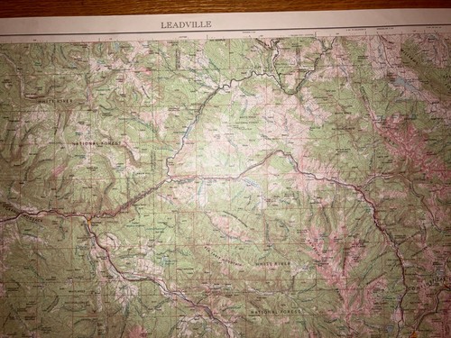 Leadville CO Lake County USGS Topographical Geological Survey Quadrangle Map - Picture 3 of 10