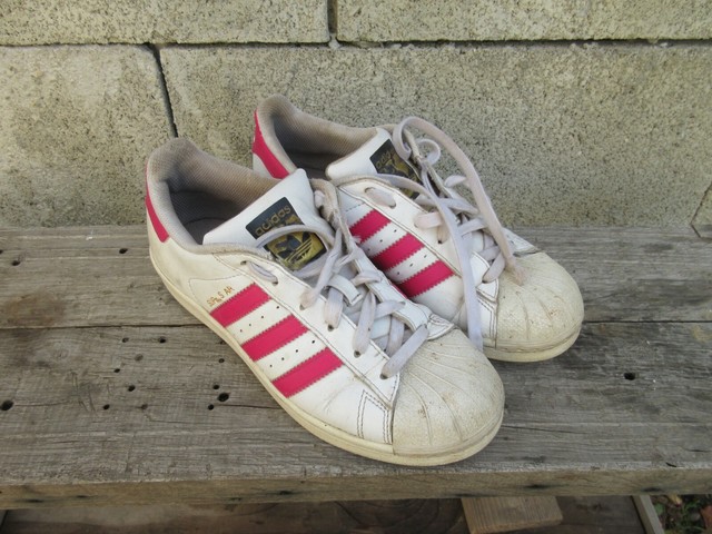 Basket ADIDAS SUPERSTAR blanc rose pointure 37 1/3 (US 5)