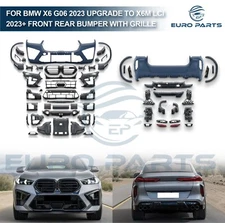 FOR BMW X6 G06 2023 UPGRADE TO X6M LCI F96  2023+ FRONT+ REAR BUMPER WITH GRILLE