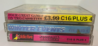 Commodore 16 C16 Plus 4 Games - Various - Multi Listing - Medium Tape - Fun