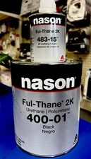 Axalta Cromax Dupont Nason 1 Gallon Ful-Thane 2K Urethane BLACK 400-01 + 483-15