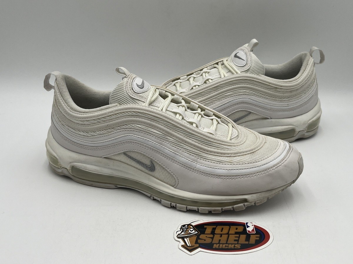Nike Air Max 97 Triple White 2017 Size 12 Used Rare Authentic Trainer  Runner Low