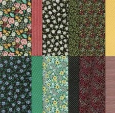 Stampin Up FLOWER  FIELD Designer Series Paper DSP 12x12 sheets Retired NEW