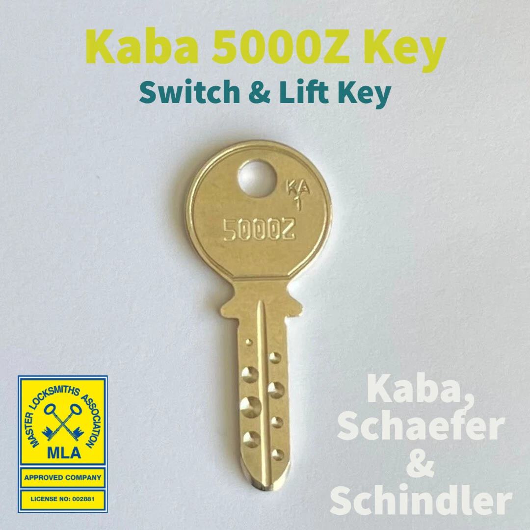 Kaba 5000Z Key - Lift & Switch Keys - FREE FIRST CLASS P&P - SAME DAY DISPATCH